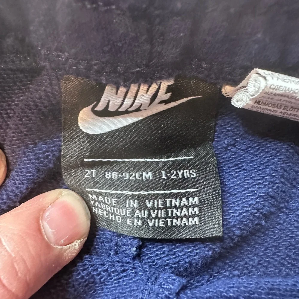 Nike Sweatpants Unisex 2T Navy Blue Futura Logo Fleece Joggers‎ H979-U9J